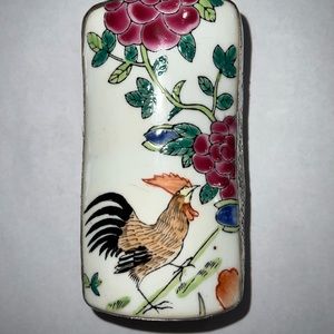 Silver and Ceramic box